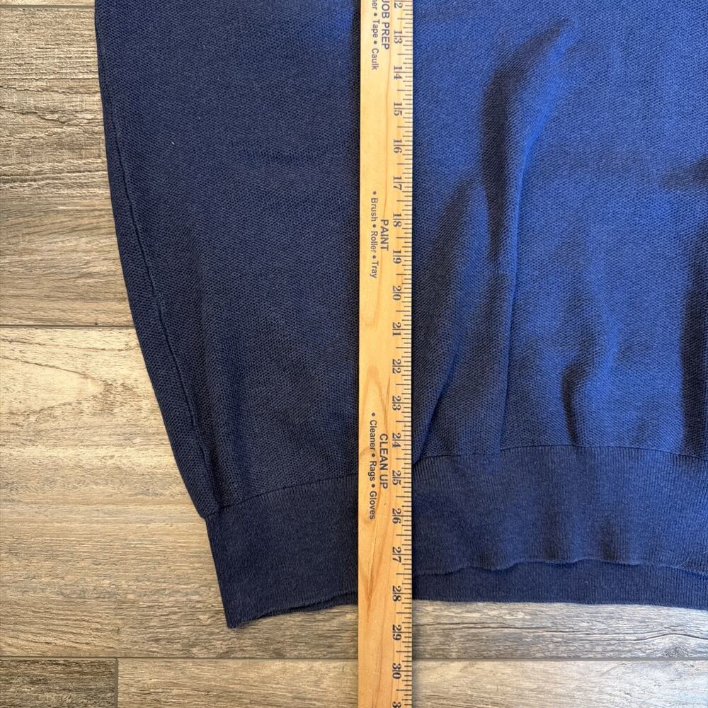 Polo Ralph Lauren Sweater Size 2XLT Tall Navy Blue E Half Zip Blue Pony - Picture 5 of 9
